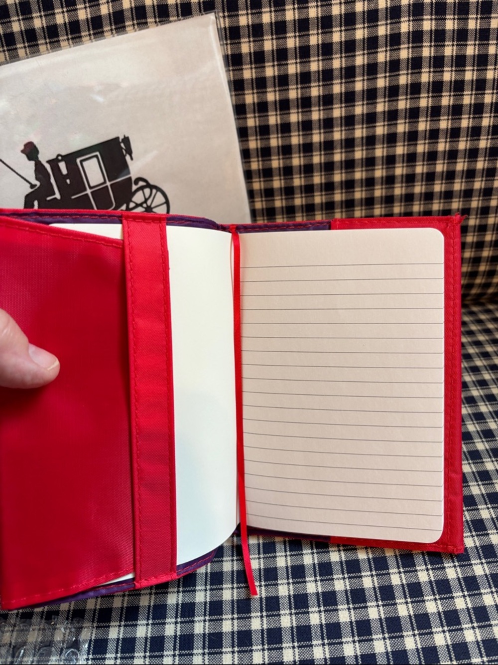 Coach Red Signature Notebook cover  with Logo and coach pen - Picture 3 of 10